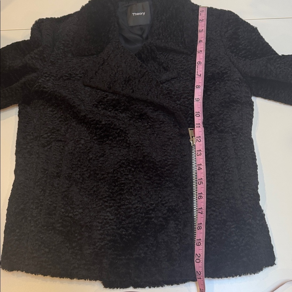 THEORY Faux Fur Jacket size XS - Picture 10 of 10